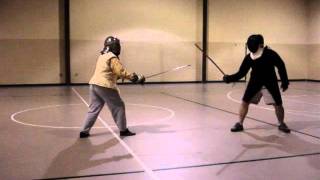 Martial Exchange Highland Broadsword Mungall vs Rapier OConnor [upl. by Attwood169]