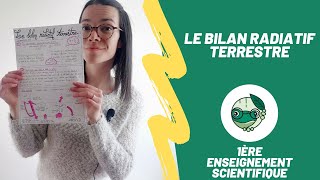 Le bilan radiatif terrestre  1ère enseignement scientifique  Madame SVT [upl. by Nerraf]