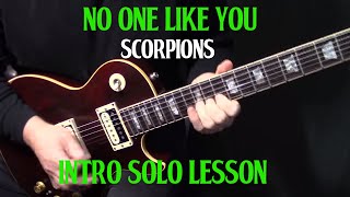 how to play quotNo One Like Youquot on guitar by Scorpions INTRO guitar solo lesson tutorial [upl. by Scharaga807]