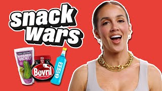 WWE Superstar Chelsea Green Rates British And American Food  Snack Wars [upl. by Suiramad]