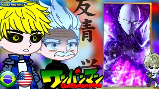 S class Heroes React to Saitama One Punch Man  Gacha Life Club React [upl. by Bridwell]