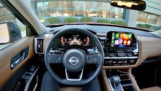 2022 Nissan Pathfinder Platinum 4WD  POV Review [upl. by Nylcoj760]