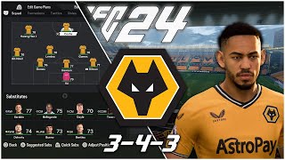 The 343 Wolves Tactics Under Gary ONeil  EA FC 24 [upl. by Retlaw2]