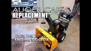 HOWTO Install An Auger Cable On Your Snowblower [upl. by Eelac]