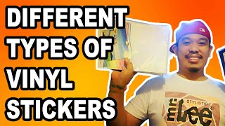 DIFFERENT TYPES OF VINYL STICKERS  HOW TO PRINT SOLID BLACK STICKER  Marlon Ubaldo [upl. by Zsa Zsa]