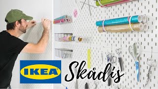 IKEA Skådis Pegboard System  Easy Installation Tips [upl. by Supat]