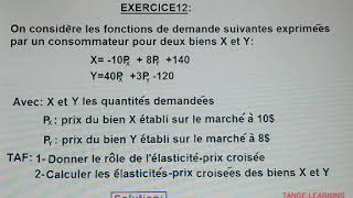 Comment calculer lélasticitéprix croisée [upl. by Zuzana174]