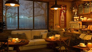 Cozy Coffee Shop 4K ☕ Smooth Jazz Music to RelaxStudyWork to [upl. by Trebla988]