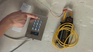 Sicherheitstechnik  elektronisches Zahlenschloss amp Kartenschloss mit RFIDCardReader [upl. by Juliet]