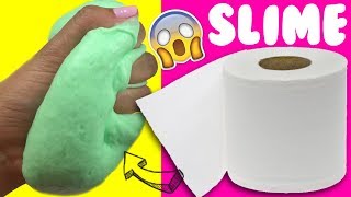 PROBANDO SLIME 💦 CON PAPEL DE BAÑO SIN PEGAMENTO [upl. by Vasilek]