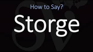 How to Pronounce Storge CORRECTLY LOVE Meaning amp Pronunciation [upl. by Hervey]