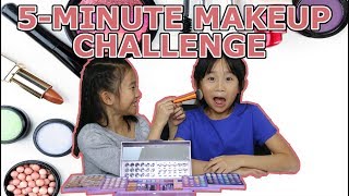 5minute Makeup Challenge Doing Each Others Makeup [upl. by Golub]