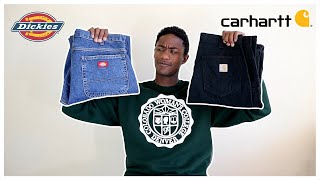 Dickies vs Carhartt Dickies 874 DoubleKnees Carpenter Jeans and More [upl. by Anselme]