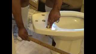 American Standard Bidet Install Part 1 [upl. by Eetnuahs407]