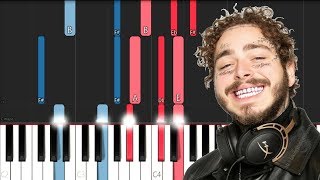 Post Malone  Circles Piano Tutorial [upl. by Stent]