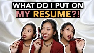 How To Make A CVResume College Students  Ayn Bernos [upl. by Harak]