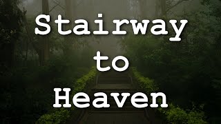 Led Zeppelin  Stairway to Heaven Lyrics [upl. by Rog]