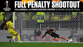 Penalty Shootout  Villarreal vs Manchester United  Europa League Final  UCL on CBS Sports [upl. by Reggie]