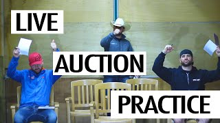 Live Auction Practice  Freestyle Bid Calling [upl. by Lyrrad]