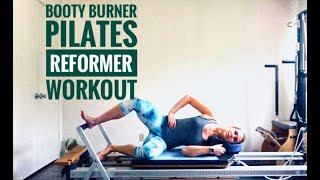 Intermediate Booty Burner Pilates Reformer Workout [upl. by Ynabe]