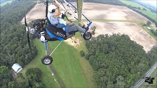 Ultralight Trike flying from Whitley Field 2018 [upl. by Orvie]