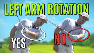 How To Rotate Your Left Arm In The Golf Swing [upl. by Drais]