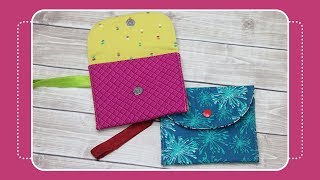 How to Sew a Snappy Wristlet with the Crafty Gemini [upl. by Kiryt]