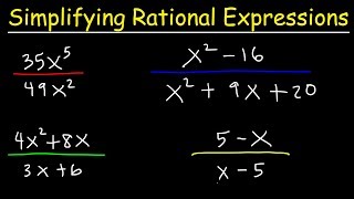 Simplifying Rational Expressions [upl. by Leihcar]