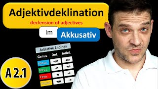 Adjektivdeklination Im Akkusativ  German Adjective Endings in Accusative [upl. by Korwun653]