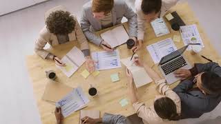 Office Video  People Working As A Team  Group Meeting  Business  Free Stock Footage [upl. by Ekul]