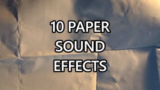 10 Paper Sound Effects  BONUS  ROYALTY FREE [upl. by Ax721]