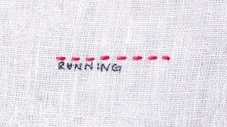 How to do a Running Stitch [upl. by Nrublim]