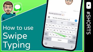 How to use Swipe Typing on iPhone  Shorts [upl. by Masao187]