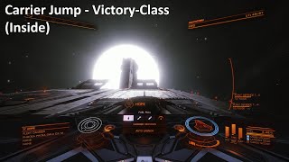 Elite Dangerous  Fleet Carrier Jump VictoryClass  Inside  ATC Yumi  1080p60fps [upl. by Noyahs]