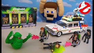 The GHOSTBUSTERS 2 Playmobil ECTO 1A Playset Gets SLIMED [upl. by Koenraad]