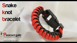 Snake knot paracord bracelet [upl. by Atirac]