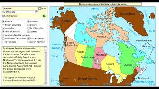 Learn the provinces and territories of Canada  Geography Video [upl. by Katey89]