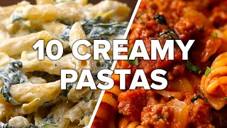 10 Creamy amp Satisfying Pasta Dishes [upl. by Libre778]