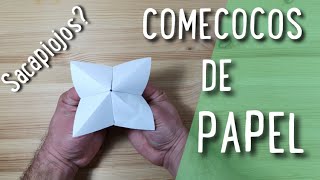 COMO HACER UN COMECOCOS SACAPIOJOS DE PAPEL [upl. by Celka]