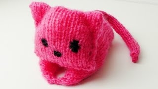 Amigurumi Katze stricken lernen Combined Strickmethode [upl. by Ahcorb]