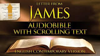 Holy Bible Audio JAMES Contemporary English With Text [upl. by Alocin]