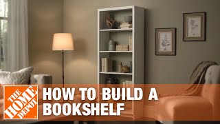 DIY Bookshelf – Simple Wood Projects  The Home Depot [upl. by Aimar]