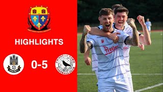 Caerleon 05 Cwmbrân Town  Gwent FA Senior cup  Quarter final highlights [upl. by Flo]