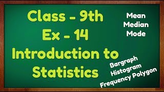 Class  9th Ex  14 Introduction Statistics Maths NCERT CBSE [upl. by Ayerf]