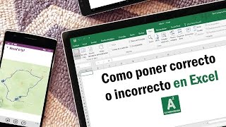 Como poner Correcto o Incorrecto en Excel  Formato Condicional [upl. by Eldnik994]