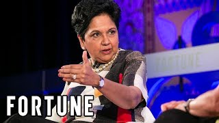 Indra Nooyi On Being One Of The LongestServing Female CEOs [upl. by Eniac724]