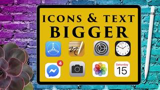 How to make iPad app icons and text bigger  iOS 13 tips and tricks [upl. by Murdocca]