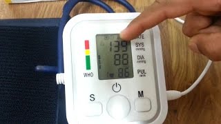 how to set and use digital blood pressure machine [upl. by Eidaj180]