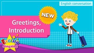 NEW 1 Greetings Introduction English Dialogue  Roleplay conversation for Kids [upl. by Jochbed180]