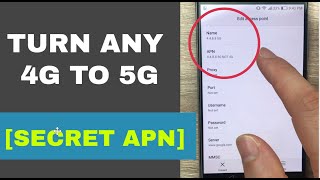 Secret APN that converts 4G to 5G on any network  Increase 4G Speed [upl. by Erde]